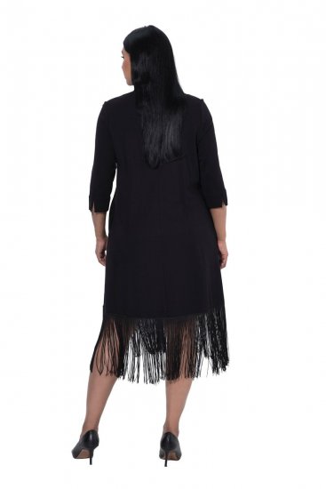 Ulla Popken 852937 Jerseykjole Svart - Jerseykjoler - 