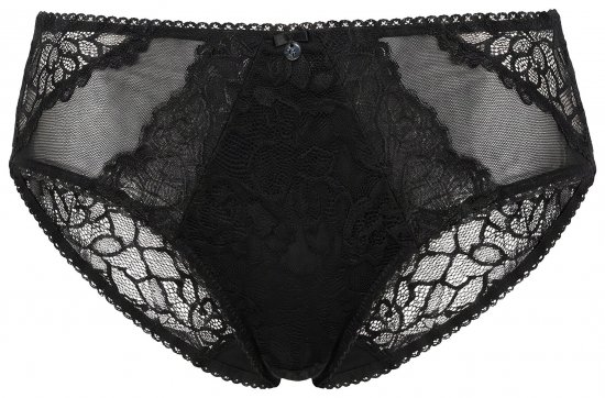 Ulla Popken 853040 Boksertruser med blonder Svart - Truser - 