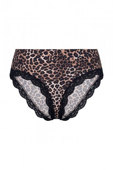 Ulla Popken 853106 Dyremønstrede stringtruser Svart - Truser - 