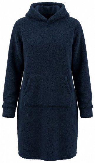 Ulla Popken 853353 Hjemmekjole med hette Mørkeblå - Pyjamas/Loungewear - 