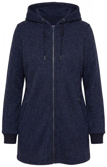 Ulla Popken 853577 Fleecejakke Mørkeblå - Jakker - Damejakker i store størrelser