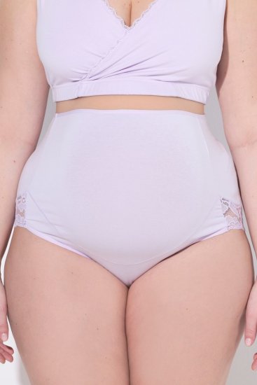 Ulla Popken 853640 Gravidtruser med blonder Gammelrosa - Truser - 