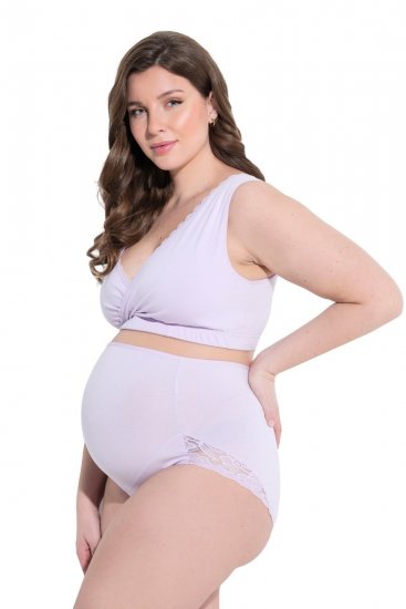 Ulla Popken 853640 Gravidtruser med blonder Gammelrosa - Truser - 