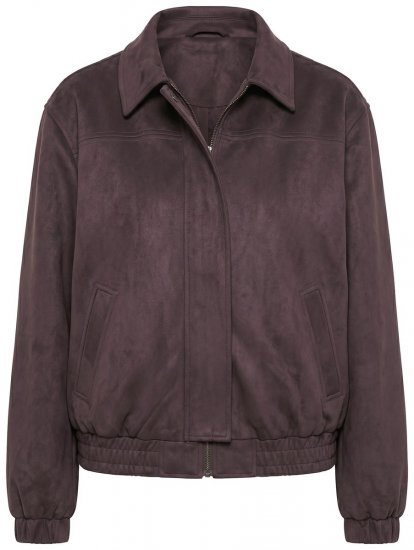 Ulla Popken 853792 Jakke i kunstsemsket skinn Brun - Jakker - Damejakker i store størrelser