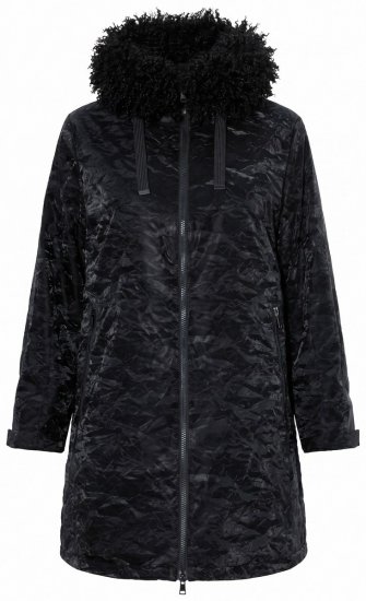 Ulla Popken 853831 Funksjonskåpe Svart - Frakker - Kåper i store størrelser
