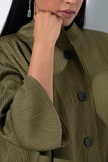 Ulla Popken 855125 Jakke Khaki - Jakker - Damejakker i store størrelser