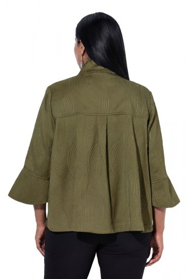 Ulla Popken 855125 Jakke Khaki - Jakker - Damejakker i store størrelser