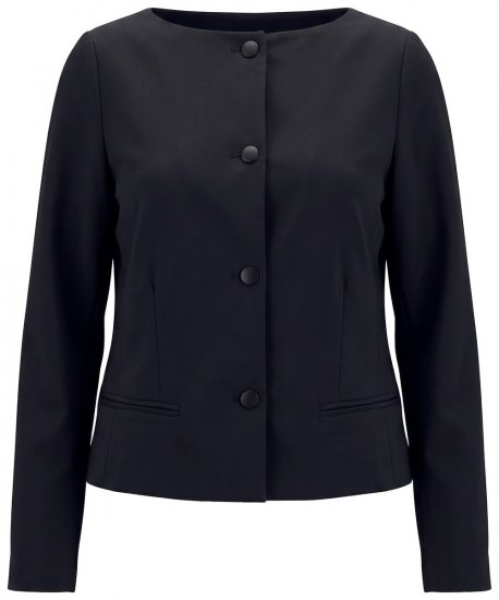 Ulla Popken 855136 Blazer med stretch Svart - Blazere - Blazere i store størrelser for dame