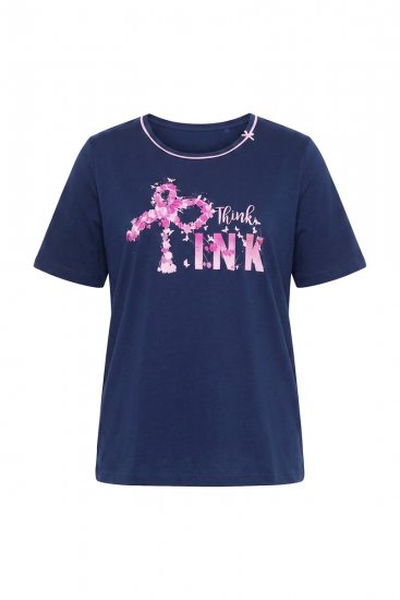 Ulla Popken 856141 Langermet pyjamas Mørkeblå - Pyjamas/Loungewear - 
