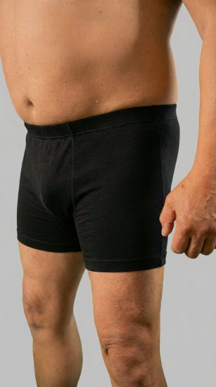 20 Nodi 978 Stretch Cotton Boxer with Internal Elastic Band Black - Boxershorts - Boksershorts for menn i store størrelser
