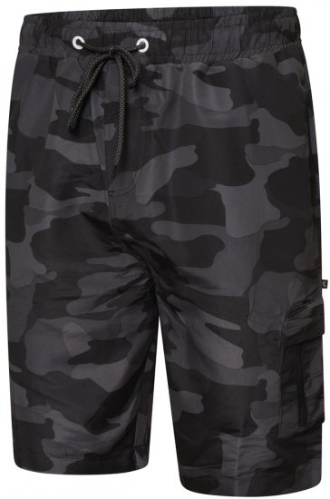 Kam Jeans 3010 Badeshorts med kamuflasjeprint mørkegrå - Undertøy & badetøy - Undertøy store størrelser 