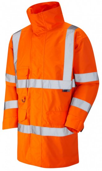 Leo Torridge Breathable Lightweight Anorak Hi-Vis Orange - Arbeidsklær - Arbeidsklær i store størrelser
