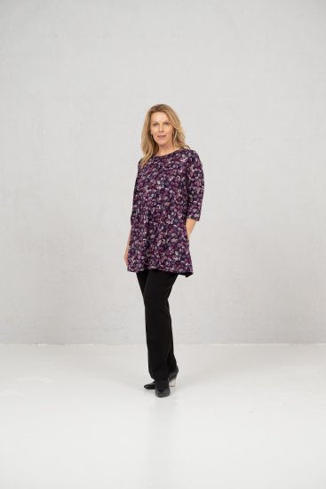 Scandinavian Caramel Flower Petals Tunic Purple - T-skjorter - 