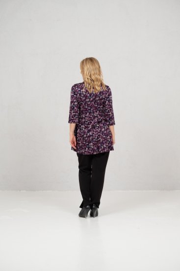 Scandinavian Caramel Flower Petals Tunic Purple - T-skjorter - 