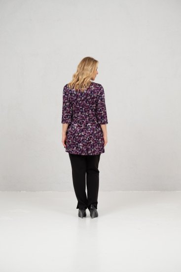 Scandinavian Caramel Flower Petals Tunic Purple - T-skjorter - 