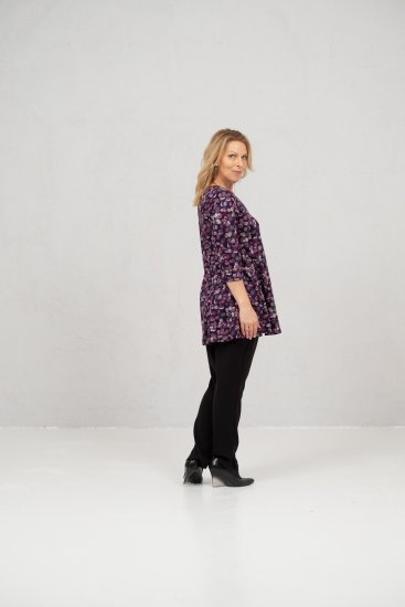 Scandinavian Caramel Flower Petals Tunic Purple - T-skjorter - 
