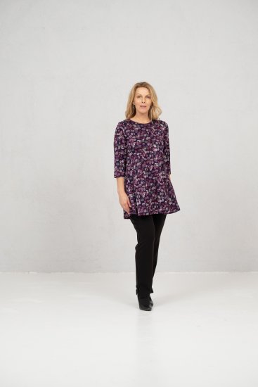 Scandinavian Caramel Flower Petals Tunic Purple - T-skjorter - 