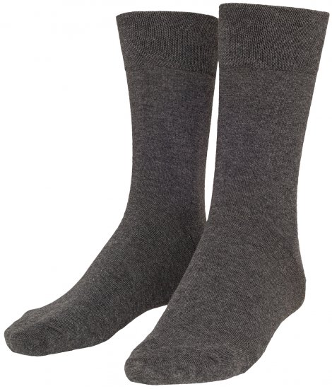 Adamo Aaron Soft-socks Charcoal 3-pack - Undertøy & badetøy - Undertøy store størrelser 