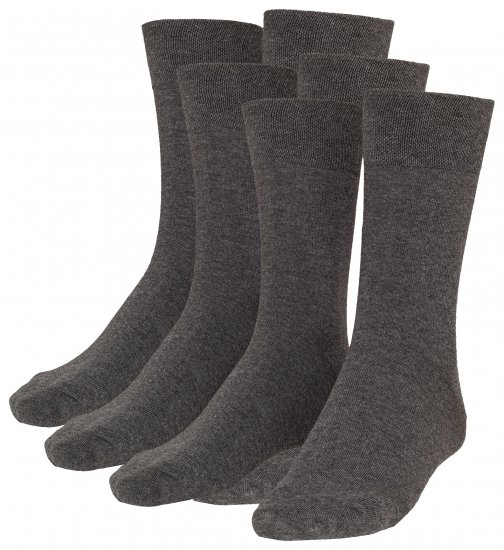 Adamo Aaron Soft-socks Charcoal 3-pack - Undertøy & badetøy - Undertøy store størrelser 