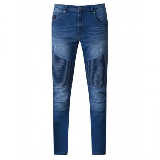 D555 Abrams Biker Style Jeans - Jeans og bukser - Store Bukser og Store Jeans