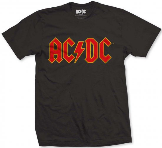AC/DC Logo T-shirt Black - T-skjorter - Store T-skjorter - 2XL-14XL