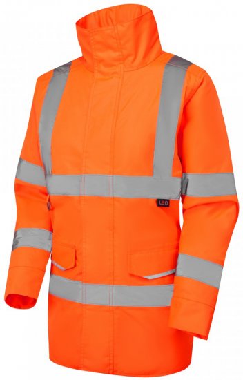 Leo Cheristow EcoViz 4K Women's Baffle Lined Anorak Hi-Vis Orange - Arbeidsklær - 