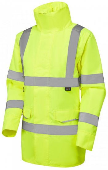 Leo Cheristow EcoViz 4K Women's Baffle Lined Anorak Hi-Vis Yellow - Arbeidsklær - 