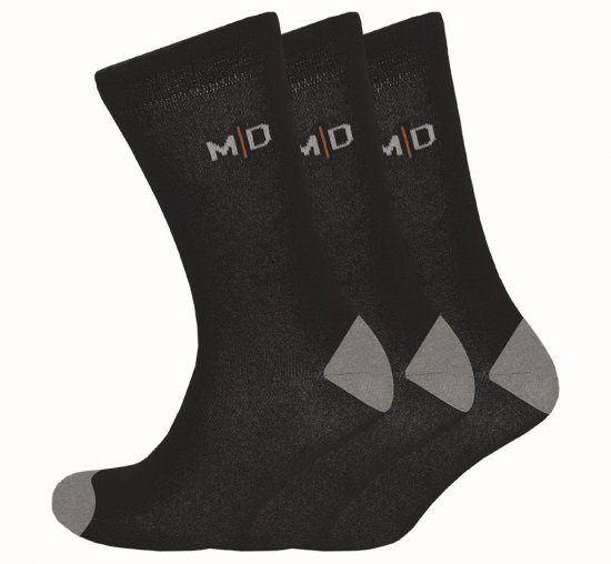 Motley Denim Alex Socks 3-Pack Black - Undertøy & Badetøy - Undertøy store størrelser 