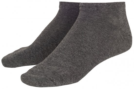 Adamo Anton sneaker-socks Charcoal 4-pack - Undertøy & Badetøy - Undertøy store størrelser 