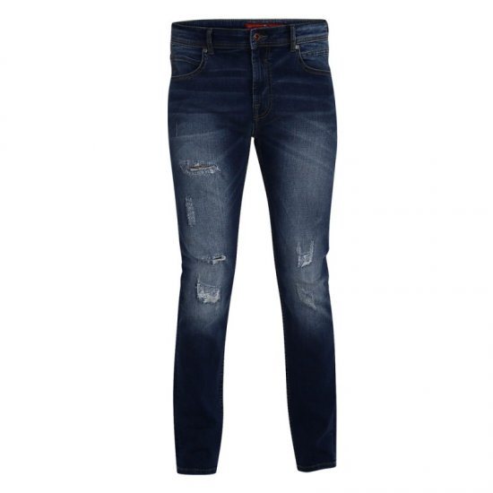 D555 Asher 1959 Stretch Jeans with rips - Jeans og bukser - Store Bukser og Store Jeans