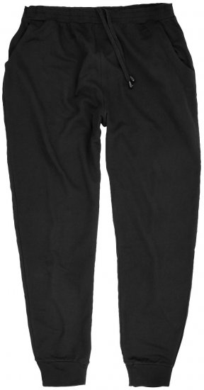 Adamo Athen Sweatpants with Cuffs Black - Sweatbukser og-shorts - Sweatbukser og Sweatshorts 2XL-12XL