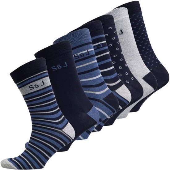 Smith & Jones Benji 7-pack Socks - Undertøy & badetøy - Undertøy store størrelser 