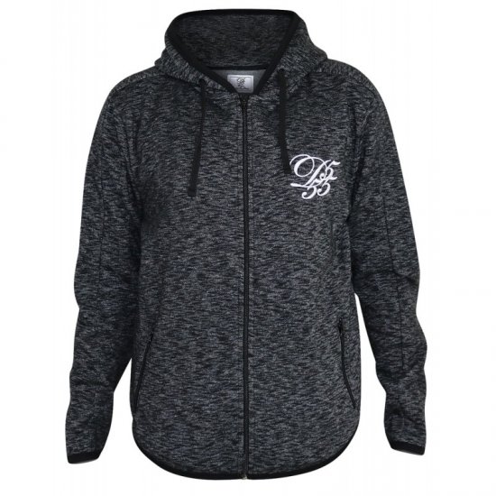D555 Bennie Full zip Hoodie - Gensere og hettegensere - Store hettegensere - 2XL-14XL