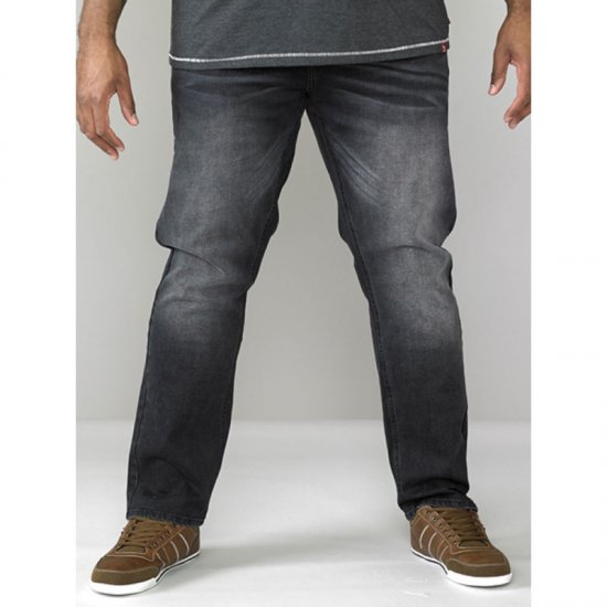D555 Benson Tapered Fit Stretch Jeans Stonewash TALL SIZES - HERREKLÆR MT-6XLT - Klær for høye menn