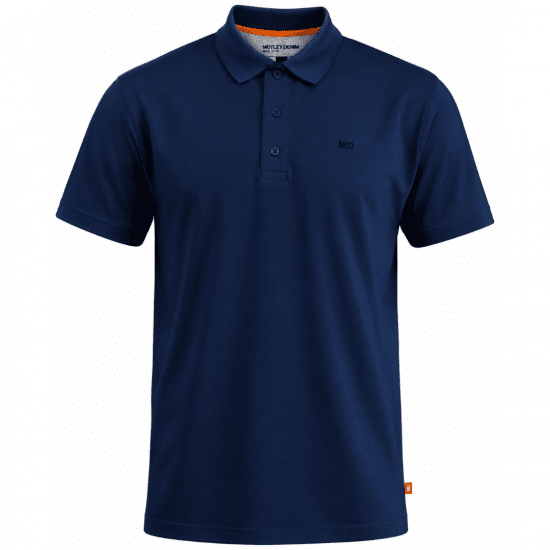 Motley Denim Bratislava Polo Navy - Polo- & piqueskjorter - Poloskjorte i store størrelser - 2XL-8XL