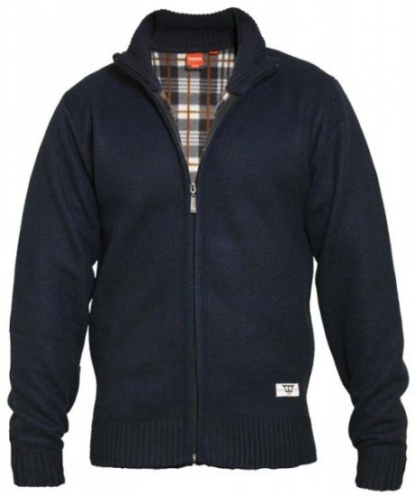 D555 Braxton Sweater Navy - Gensere og hettegensere - Store hettegensere - 2XL-14XL