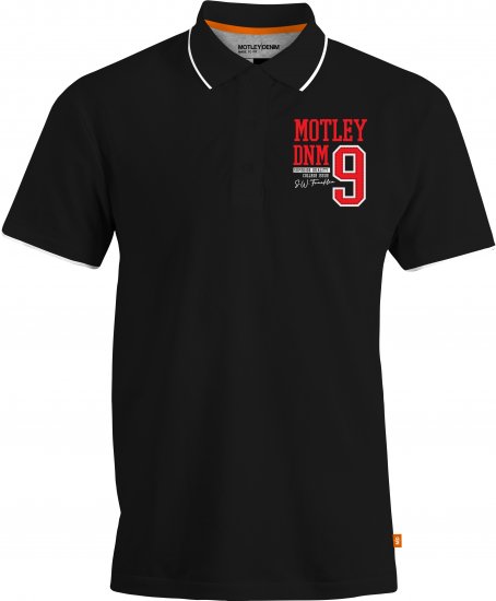 Motley Denim Brighton Polo Black - Polo- & piqueskjorter - Poloskjorte i store størrelser - 2XL-8XL