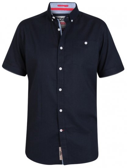 D555 Brixton Shirt Navy - Skjorter - Store skjorter - 2XL-8XL