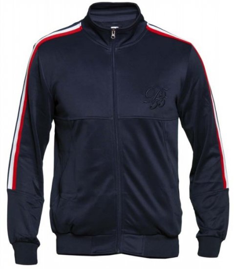 D555 Brookes Couture Zip Up Navy - Gensere og hettegensere - Store hettegensere - 2XL-14XL