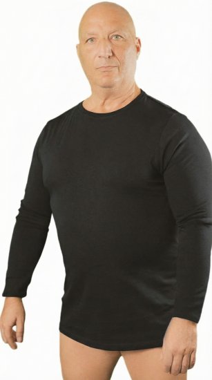 20 Nodi Carbino Long Sleeve Sport T-Shirt Black - Langermede T-skjorter i store størrelser - Langermede T-skjorter i store størrelser