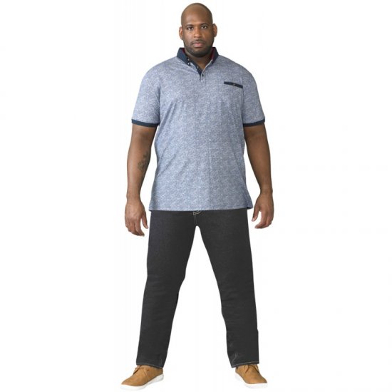 D555 Cedric Tapered Fit Stretch Jeans Indigo TALL SIZES - HERREKLÆR MT-6XLT - Klær for høye menn