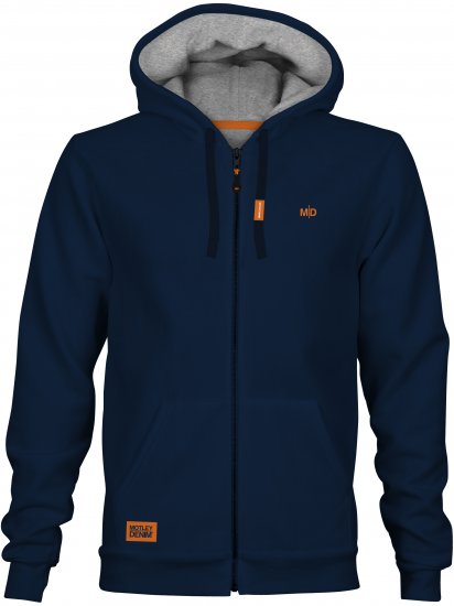 Motley Denim Copenhagen Hoodie Navy - Gensere og Hettegensere - Store hettegensere - 2XL-14XL