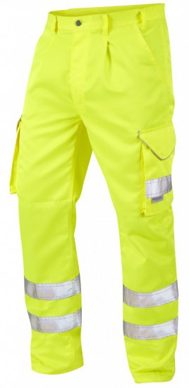 Leo Bideford Cargo Pants Hi-Vis Yellow - Arbeidsklær - Arbeidsklær, Skiklær og Regntøy store størrelser