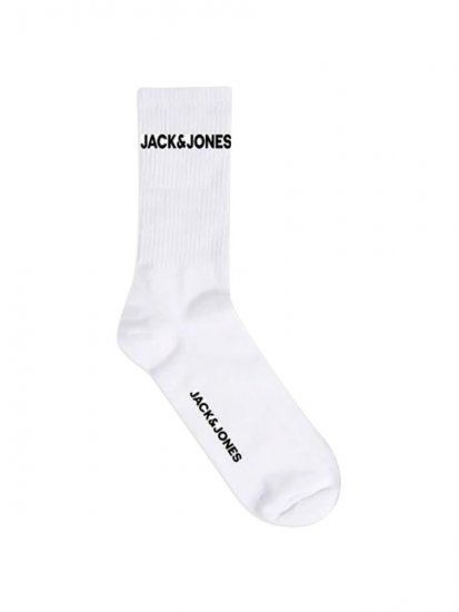 Jack & Jones Basic Logo Tennissokker Hvit 5-pakning - Undertøy & badetøy - Undertøy store størrelser 