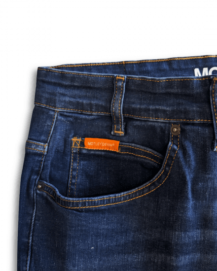 Motley Denim Soho 5-Pocket Jeans Dark Wash - Jeans og bukser - Store Bukser og Store Jeans