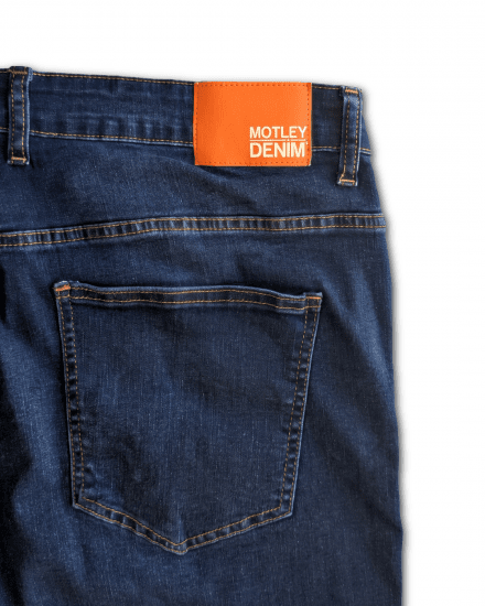 Motley Denim Soho 5-Pocket Jeans Dark Wash - Jeans og bukser - Store Bukser og Store Jeans
