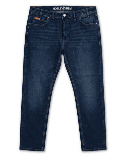 Motley Denim Soho 5-Pocket Jeans Dark Wash - Jeans og bukser - Store Bukser og Store Jeans