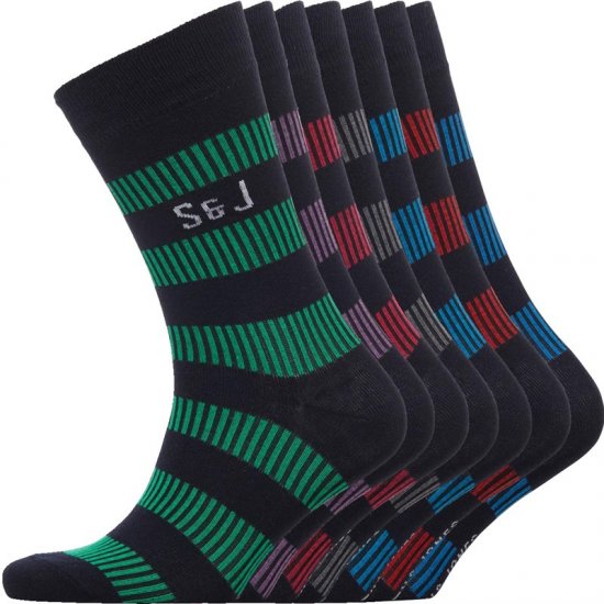 Smith & Jones Dasher 7-pack Socks - Undertøy & badetøy - Undertøy store størrelser 