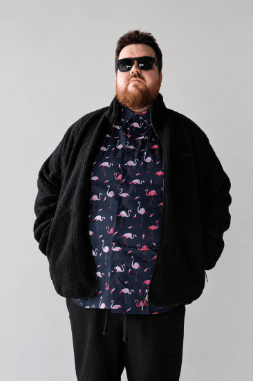 Jack & Jones Norrebro Teddy Jacket Black - Jakker - Store jakker - 2XL-12XL