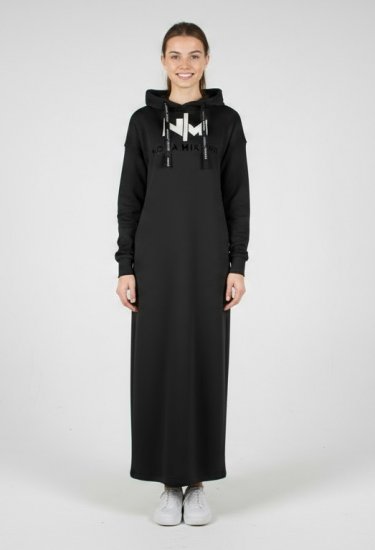 Nora Mikken MARI Maxi Hoodie Dress Black - Gensere og hettegensere - Gensere og hettegensere til dame
